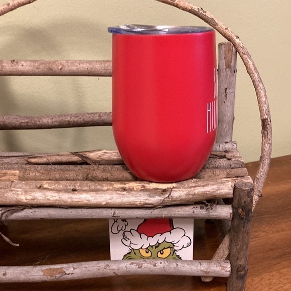 NEW RAE DUNN BAH HUMBUG STAINLESS STEEL WINE TUMBLER - Picture 5 of 7